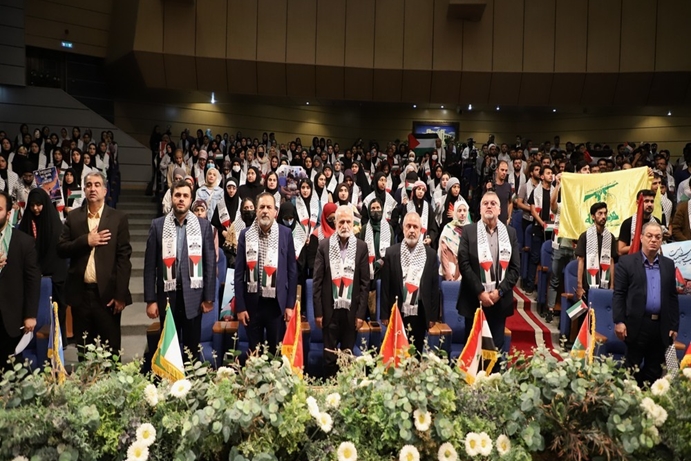 تامز پلاس 5: گردهمایی دانشجویان بین الملل علوم پزشکی شهر تهران در حمایت از مردم مظلوم فلسطین